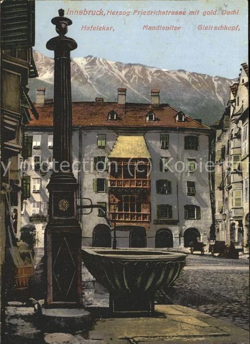 Innsbruck Herzog-Friedrichstrasse mit gold.Dachl