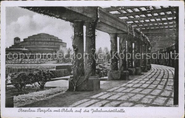 Breslau Niederschlesien Blick auf die Jahrhunderthalle