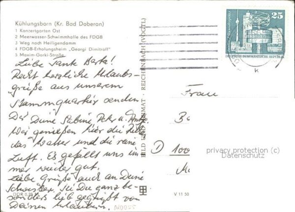 Kuehlungsborn Ostseebad Maxim-Gorki-Strasse u.Konzertgarten-Ost – Bild 2