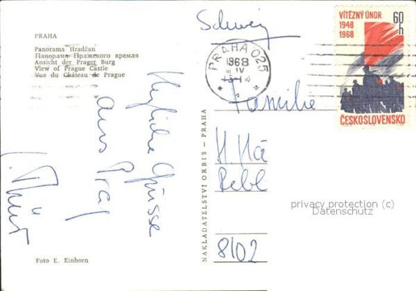 Praha Prahy Prague mit Prager Burg – Bild 2