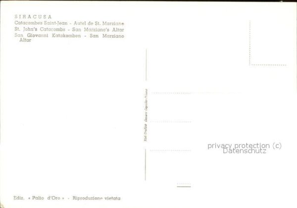 Siracusa Katakomben S.Giovanni (Altare) – Bild 2