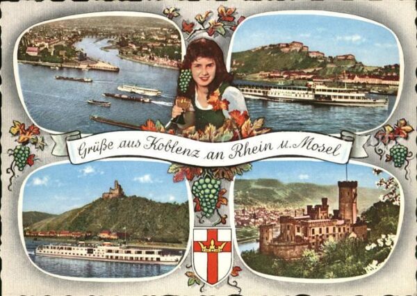 Koblenz Rhein Marksburg u.Schloss Stolzenfels