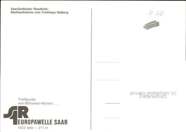 Saarbruecken Nachtaufnahme vom Funkhaus Halberg – Bild 2