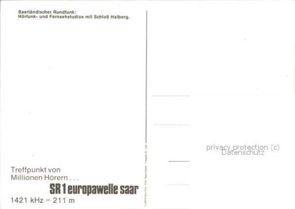 Saarbruecken Schloß Halberg (Saarl.Rundfunk) – Bild 2