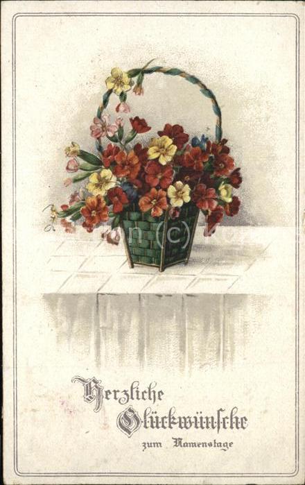 Blumen Korb Glückwunsch Geburtstag