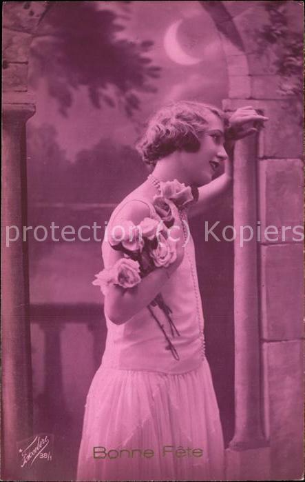 Rosen Bonne Fete Frau Mondschein