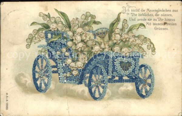 Blumen Wagen Auto