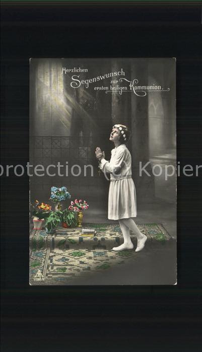 Kommunion heiligen Kommunion Blumenkranz