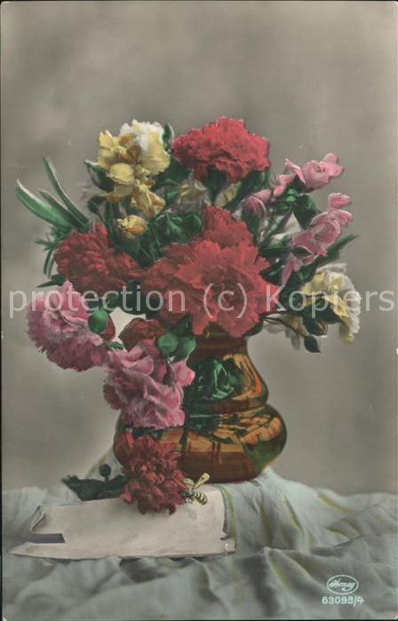 Blumen Nelken Blumenvase