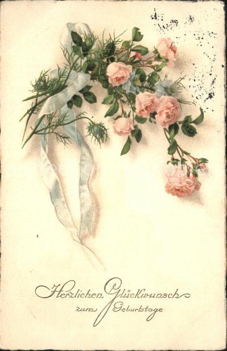 Geburtstag Blumen Rosen Wildrosen