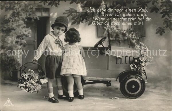 Baby Nursery Bebe Kuss Blumen Auto