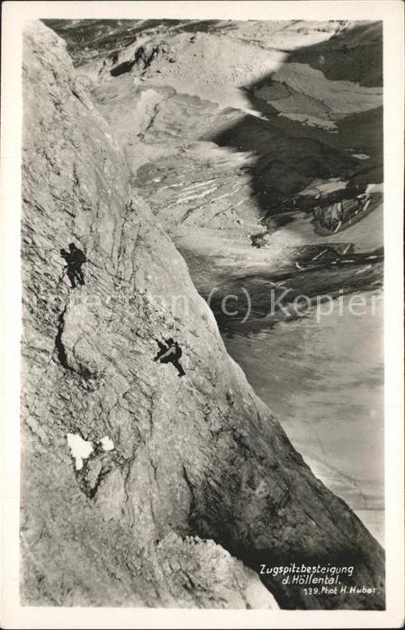 Bergsteigen Klettern Zugspitzbesteigung Höllental