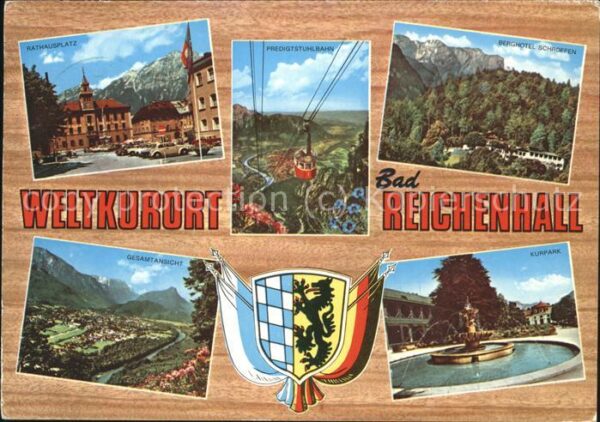 Seilbahn Wappen Bad Reichenhall Brunnen