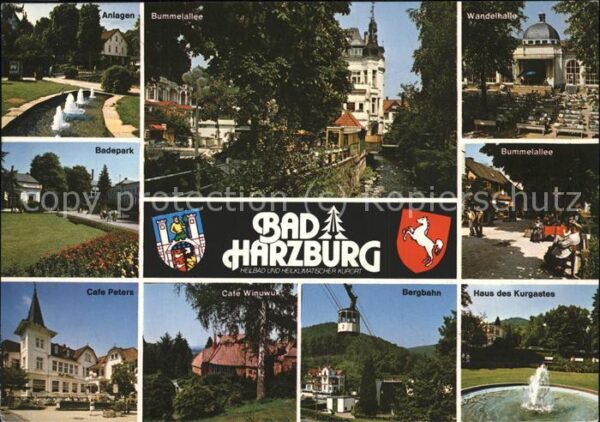 Wappen Bad Harzburg Bergbahn Wandelhalle Brunn