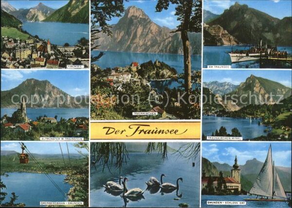 Segelschiffe Traunsee Schwäne