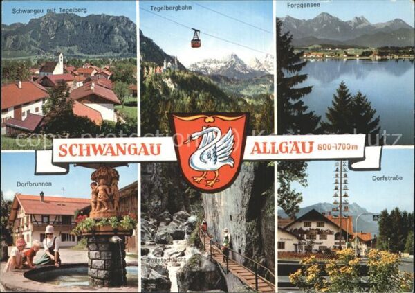 Seilbahn Schwangau Allgäu Wappen Forggensee Poll
