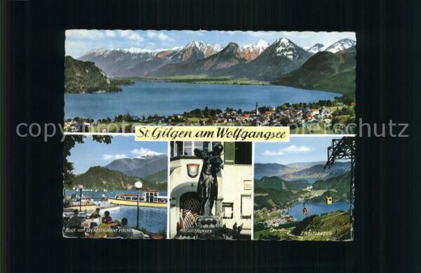 Seilbahn St. Gilgen Wolfgangsee Schiff