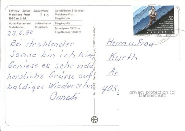 Seilbahn Melchsee-Frutt Kapelle Kirche Gondelbah – Bild 2