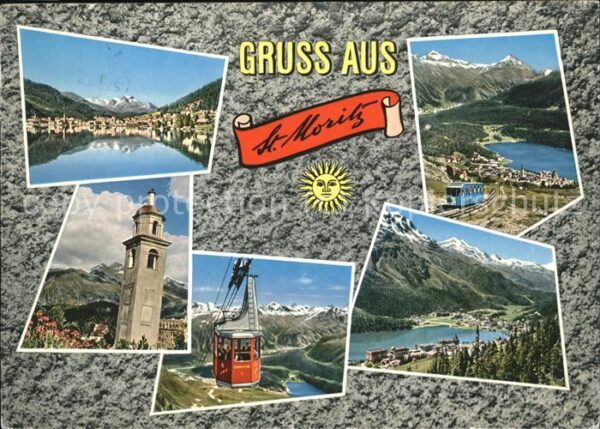 Seilbahn Bergbahn St. Moritz Stadt