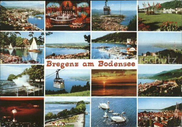Seilbahn Bregenz Bodensee Segelboote