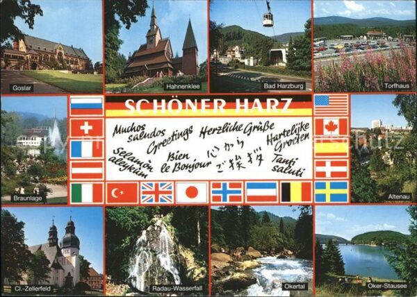 Seilbahn Wappen Harz Oker-Stausee Okertal Radau-