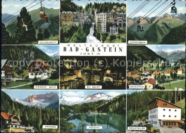 Seilbahn Bad-Gastein Höllbrunnlift Heilstollen R