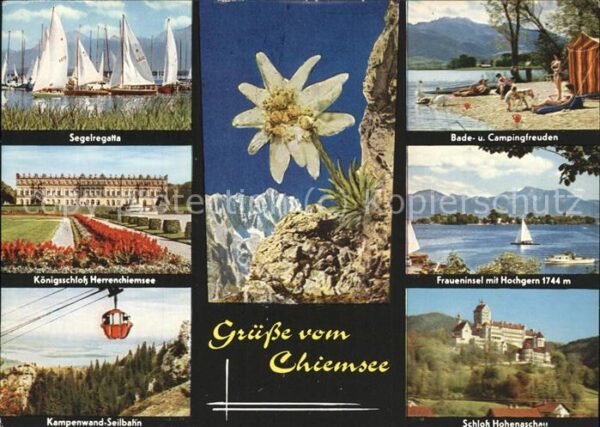 Edelweiss Seilbahn Segelboote Segelregatta Chiems