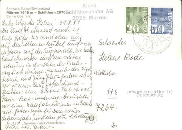 Seilbahn Wappen Edelweiss Murmeltiere Berner Obe – Bild 2