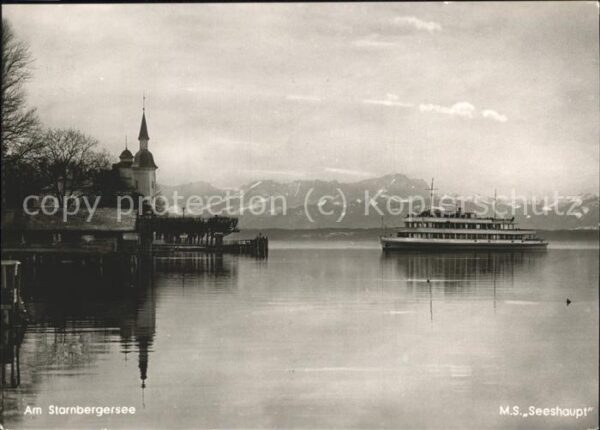 Dampfer Binnenschifffahrt M. S. Seeshaupt Starnbergersee