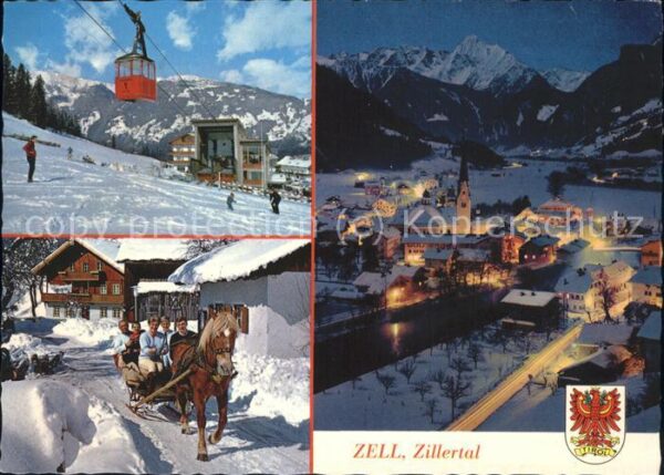 Seilbahn Pferdekutsche Zell Zillertal Wappen