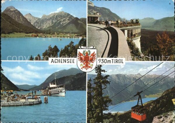 Seilbahn Wappen Achensee Tirol Dampfschiff