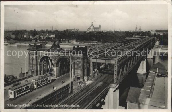 Strassenbahn Rheinbrücken Ludwigshafen-Mannheim