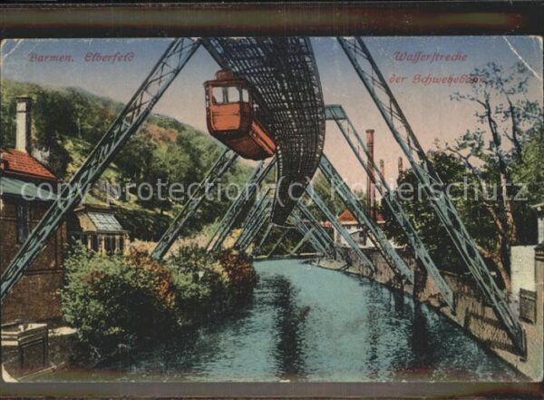 Schwebebahn Barmen Elberfeld Wassertreppe