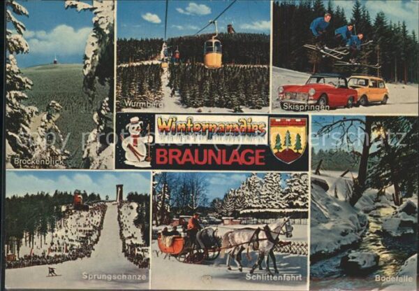 Seilbahn Winterparadies Braunlage Wappen Pferdek