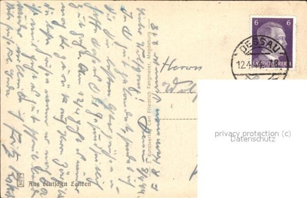 Dessau-Rosslau Das Schloss (Stempel) – Bild 2