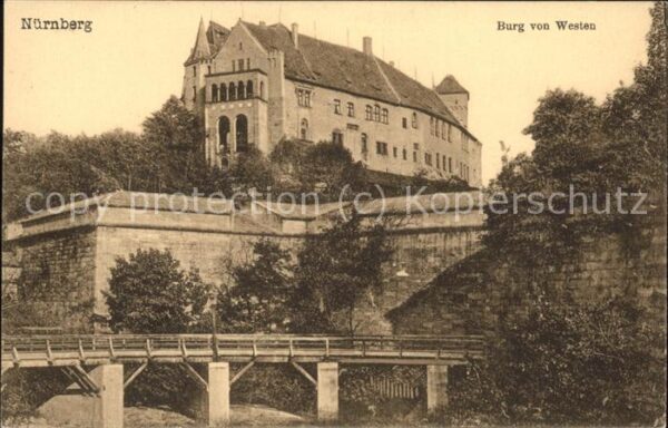 Nuernberg Westansicht von der Burg