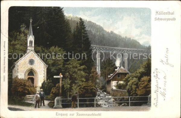 Hoellental Schwarzwald Eingang zur Ravennaschlucht