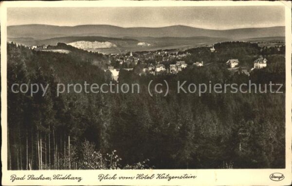 Bad Sachsa Harz Blick vom Hotel Katzenstein