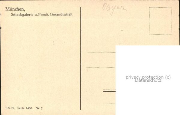 Muenchen Schackgalerie u.Preuß.Gesandtschaft – Bild 2