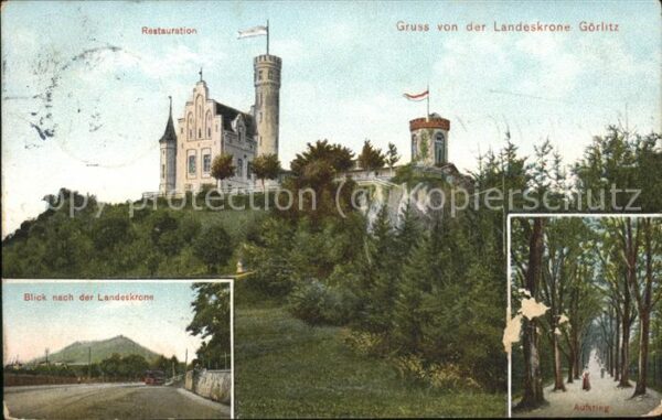 Goerlitz Sachsen Landskrone mit Restauration