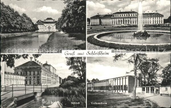 Schleissheim Oberschleissheim Volksschule u.Schloß