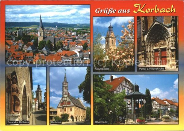 Korbach Rathaus u.Kilianskirche
