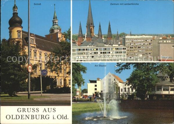 Oldenburg Niedersachsen Schloß u.Partie am Stautor