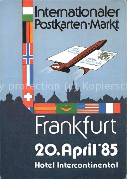 Frankfurt Main Intnat.Postkarten Markt 20.April 1985 i