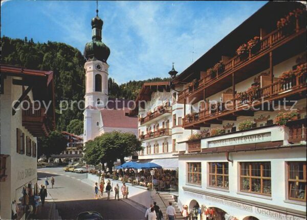 Reit Winkl Dorfstrasse mit Hotel Unterwirt