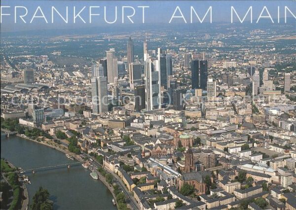 Frankfurt Main Luftaufnahme