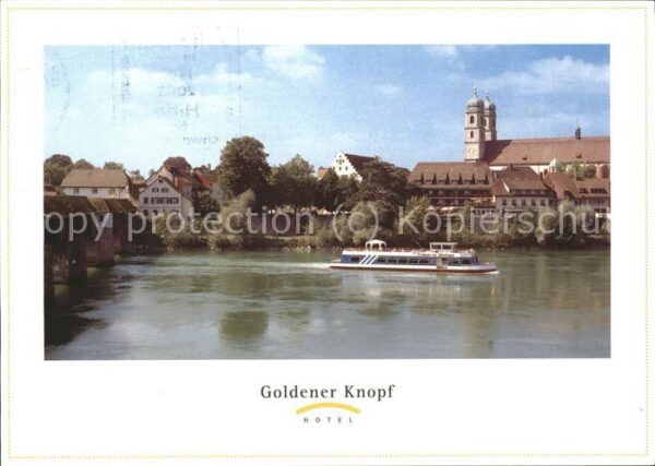 Saeckingen Rhein Hotel Goldener Knopf mit Rhein