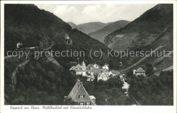 Boppard Rhein Mühlbachtal mit Hunsrückbahn