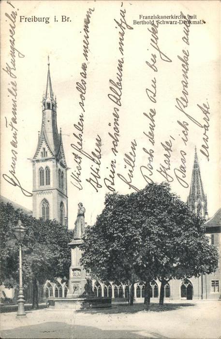 Freiburg Breisgau Franziskanerkirche mit Berthold-Schwarz