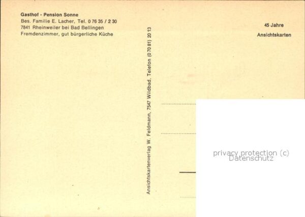 Rheinweiler Gasthof-Pension-Sonne – Bild 2